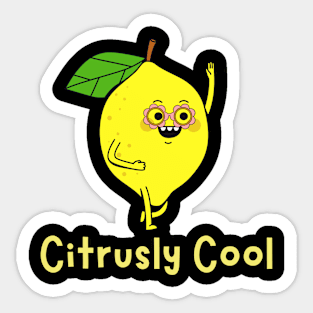 Citrusly Cool Lemon Lime Sticker